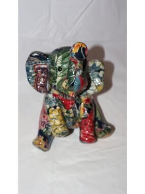 La Vie patchwork elephant figurine